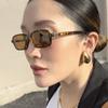 Sexy Small Rectangle Sunglasses Women Vintage Brand Designer Leopard Sun Glasses Men Shades Female Eyewear  Uv400