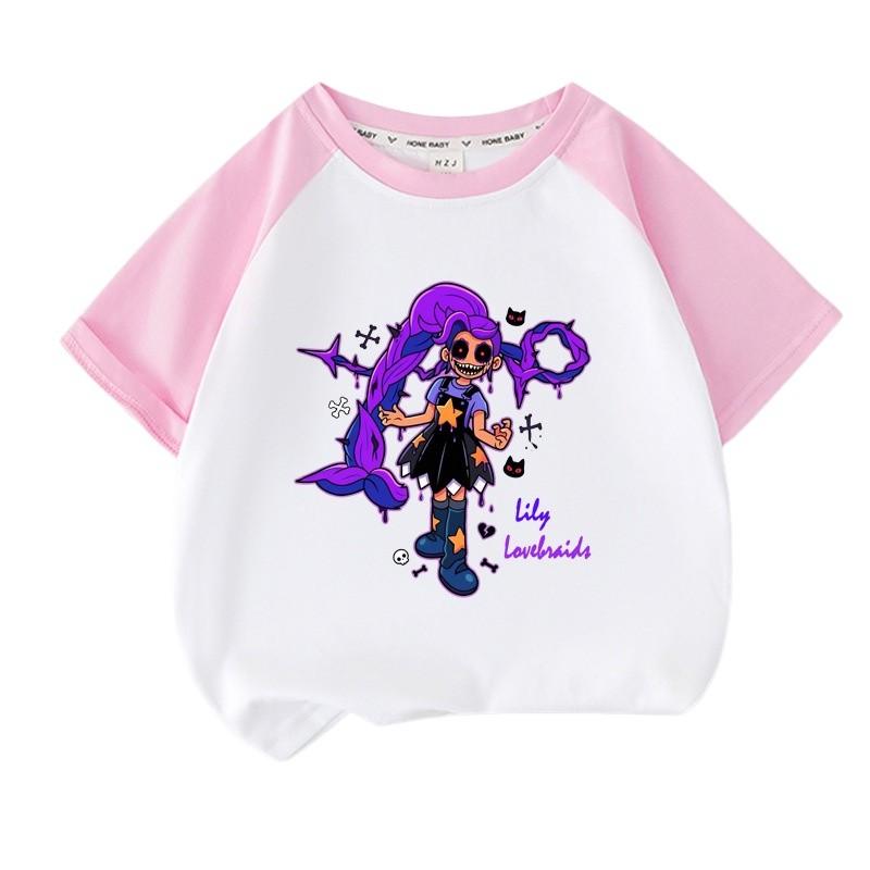 Женская повседневная футболка Lily Lovebraids с принтом и рукавами реглан