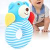 Hand‑Crank Plush Toy Educational Toddler Hand Rattle Puzzle Toy Appeasing Baby Gift(Blue