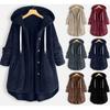 New Fashion Women's Winter Hooded Double-sided Fleece Hoodie Medium Long Large Size Warm Solid Color Coat Sweatshirt