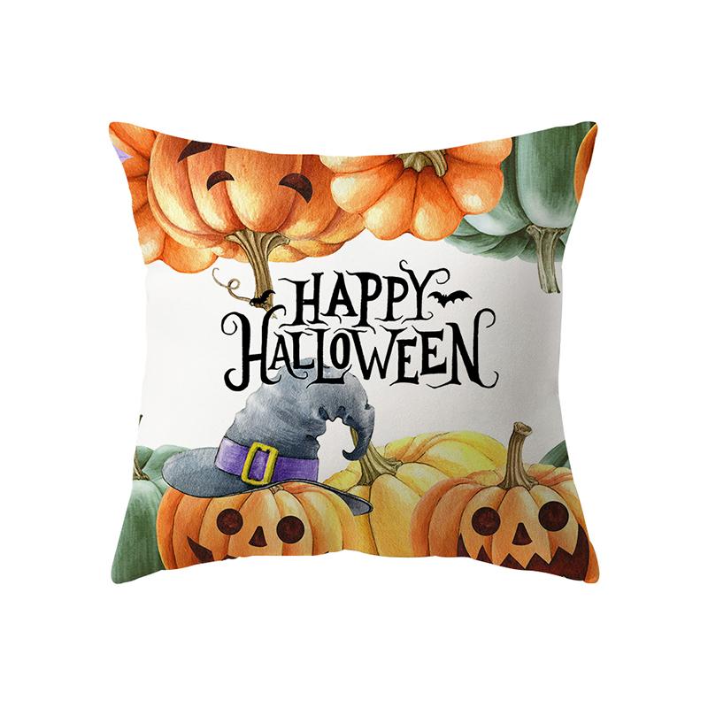 Pumpkin Collection Halloween Theme Pillow Cover Sofa Cushion  Holiday Gift Party Decoration Home Decor