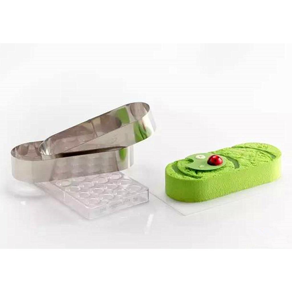 Прямоугольная форма для муссового торта, формочка для печенья из нержавеющей стали, мини-длинная овальная форма для печенья, геометрическая металлическая формочка для печенья