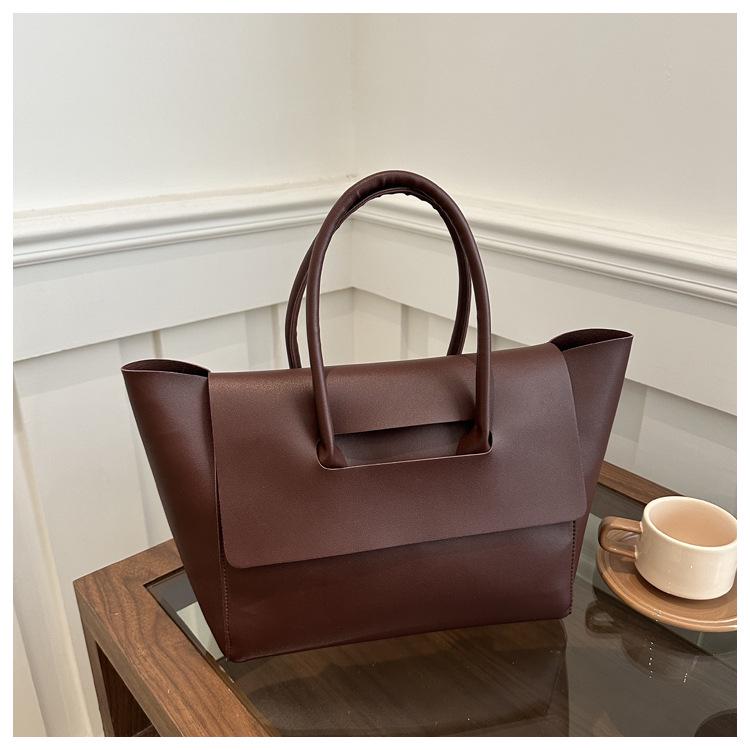 Женская сумка кроссбоди большой вместимости с текстурой в корейском стиле 2024 - Модная деловая сумка-тоут для поездок на работу