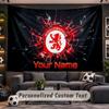 Wall Hanging Tapestry Custom NameMiddlesbrough FC Pattern Personalized Printed Fabric Wall Decor