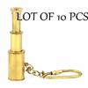 Лот из 10 штук латунный брелок телескоп морской подзорная труба брелок кольцо для ключей