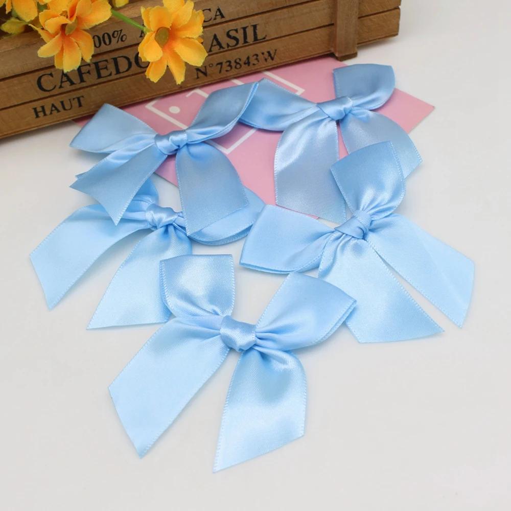 20/50pcs Ribbon Bow Craft Bow Pink White Blue Floral Gift Tie DIY Christmas Party Decoration Strikjes Decoratie Moños Navideños