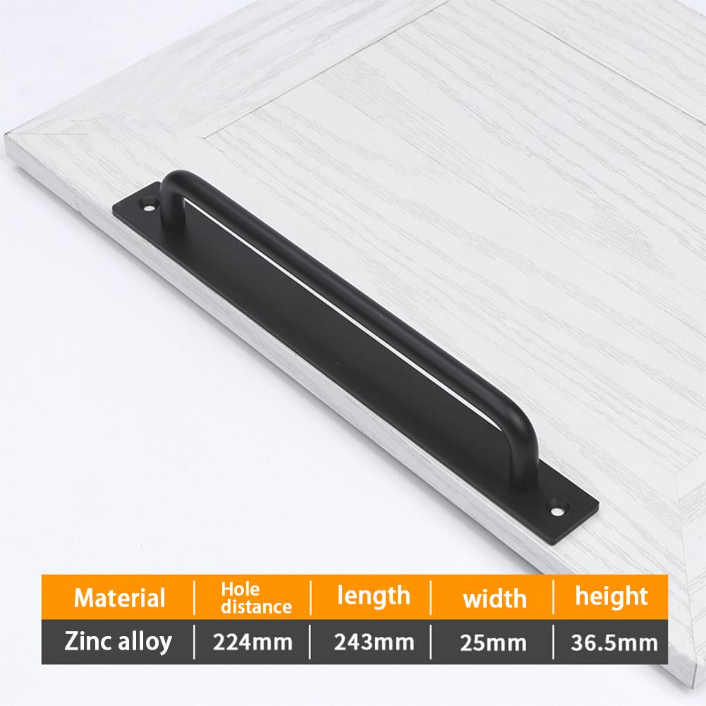 1 шт. Металлическая прочная ручка для двери амбара, ручка с длинным основанием, ручка с длинным основанием для ворот гаража