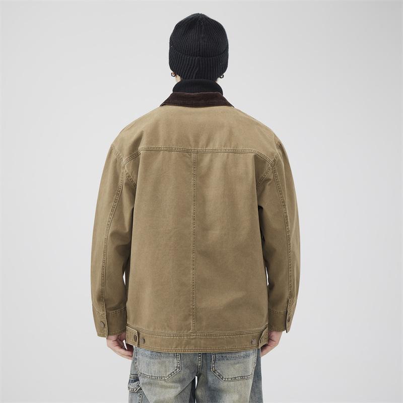 Модная брендовая куртка для мужчин Carhart Hunting Jacket American Retro Lapel Top Men