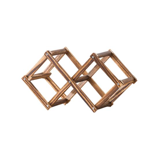 Деревянная стойка для хранения вина, дизайн в форме пчелы, сборка не требуется, горизонтальное размещение бутылок, влажная пробка, универсальный органайзер для 3-10 бутылок