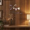 Iron Art Colorful Wine Glass Wall Art 2D Flat Wall Art Sculpture Wine Cup Wall Hanging  Living Room