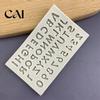 Гибкие формы для мастики, алфавит, цифры, силиконовая форма, украшение торта, мини-буквы 0-9, инструмент для выпечки, антипригарная, для поделок из смолы, шоколадного пудинга, желе