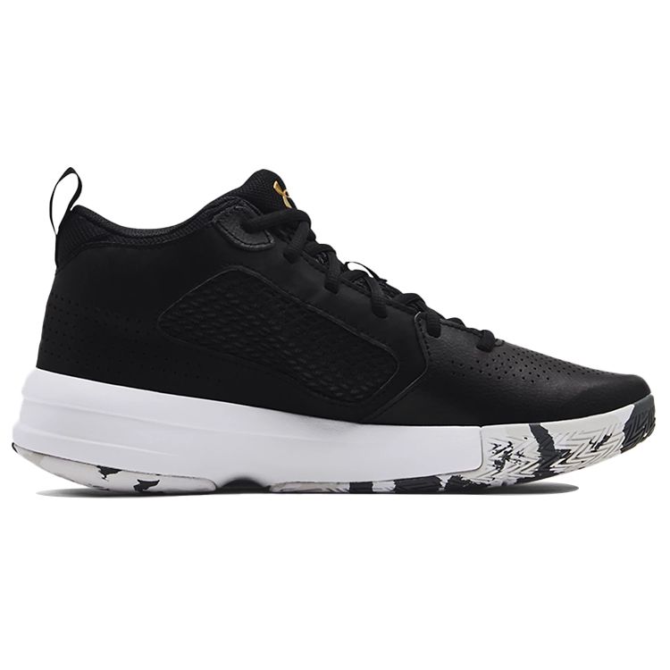 Under Armour Унисекс Черно-бело-золотые Баскетбольные кроссовки Lockdown 5 3023949-003