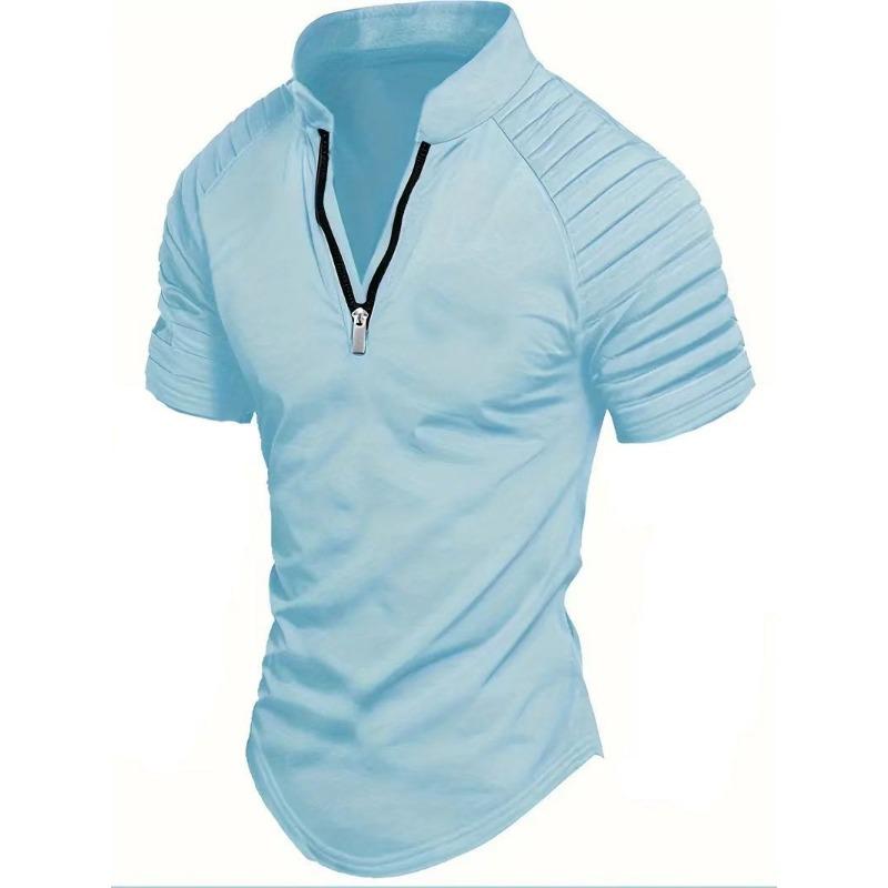 Men S Summer Casual Plain Short Sleeve Polo Shirt