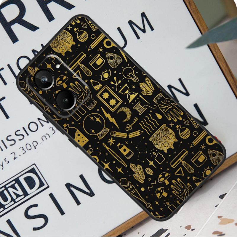 Witch Lunar Magic For Realme C67 C55 C53 C51 C35 C33 C31 C30 C25s C21Y GT Neo 6 GT5 9 10 11 12 Pro Plus Case