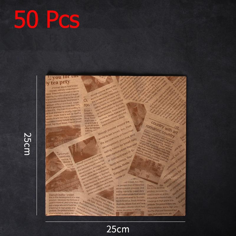 LMETJMA 50Pcs Premium Deli Paper Sandwich Wrapping Paper Greaseproof Non-stick Parchment Paper Baking Paper For Bread Pizza JT69