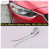 2 шт. Хромированные Аксессуары Для Mazda 6 Atenza Седан 2013 2014 2015 Передняя Фара Накладка Бровь Декоративная Накладка Комплект Отделки