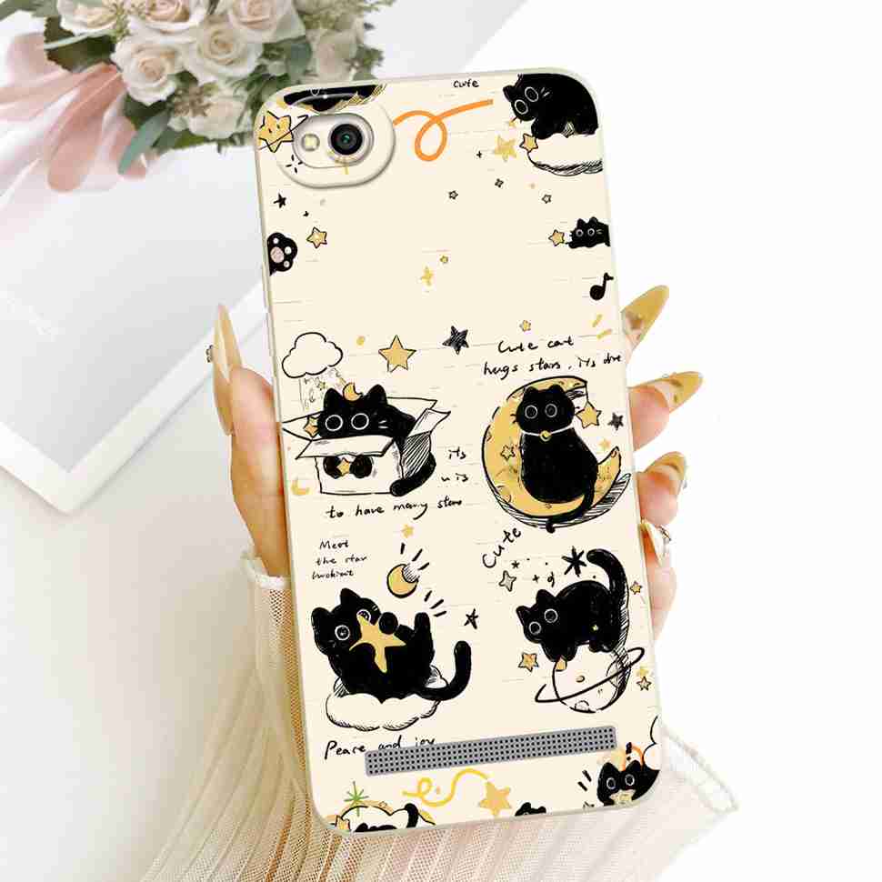 For Xiaomi Redmi 5A Case Cute Cartoon Cat Soft Silicone Back Cover For Redmi 5A MCG3B MCI3B Phone Cases Bumper