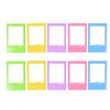 3  Mini Plastic Table Photo Frame for Fujifilm Instax Mini 8 7s 90 25 50s  9 SP 1 SP 2 Film, 10 Pack, 5 Colors