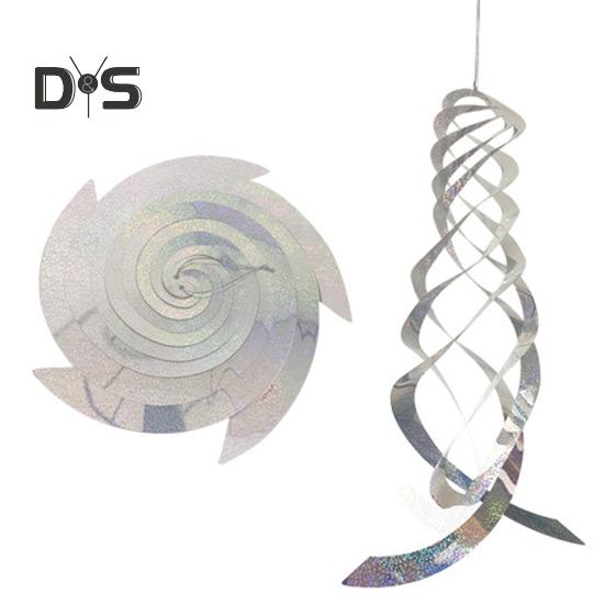 Спиральный отражатель для отпугивания птиц, высокоотражающий вращающийся спиннер для дома и улицы, сада, двора, фермы, подвесное устройство для отпугивания птиц, украшение