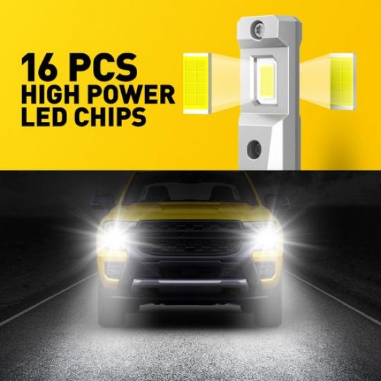 AUXITO H11 H9 H8 LED Headlight 6500K Low Beam Bulbs Conversion Kit White 2PCS I