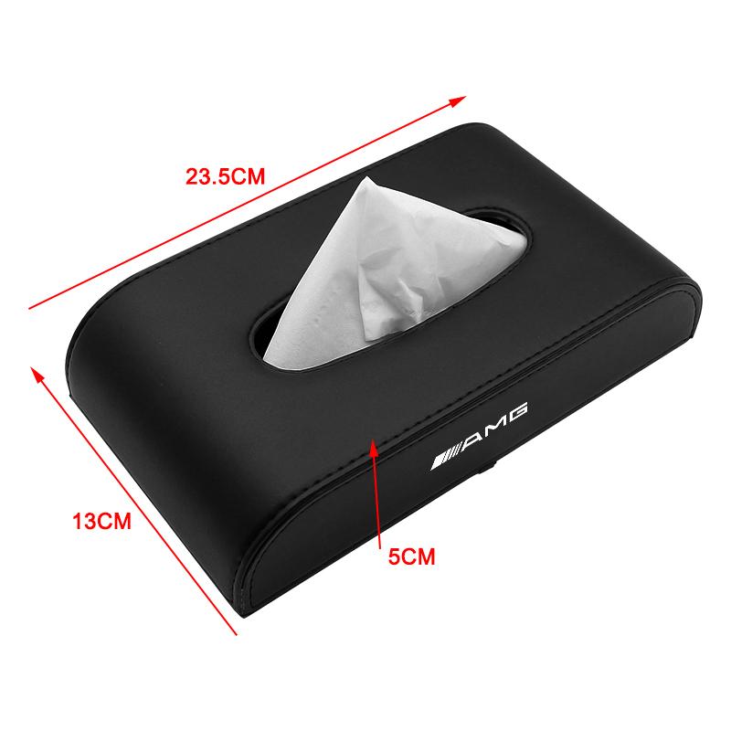 1pcs Car Tissue Box Holder Armrest Box Storage Case For Mercedes-Benz AMG C500 C200 C300 A B C E GLA CLA GLK GL ML GLE W204 W205 W203 W211 W212 W213