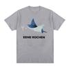 Eene Rochen Funny Shark Smoking Humor Graphic T Shirts Unisexs Clothing Oversized Cotton Short Sleeve TShirts Harajuku Streetwear