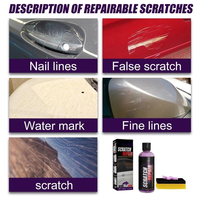 30/100 мл набор для удаления автомобильных царапин, средство для ремонта царапин, уход за краской, полировка, жидкий воск, автомобильная детализация, автомобильные аксессуары