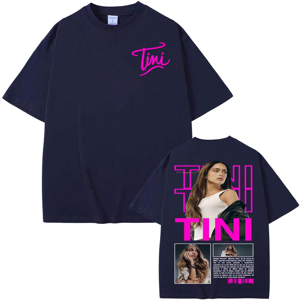 Tini Stoessel Futtura Album 2025 Cover T Shirts Unisex Women Clothing Aesthetic Fashion Tshirts Cotton Casual Short Sleeve Tshirt