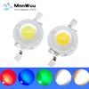 10Pcs LED Chip Lamp Bulbs SMD COB Diodes Warm Cold White Red Green Blue High Power 1W LED Lamp Bead Grow Light Beads