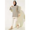 Two Thread Hijab Tunic Striped Knitwear