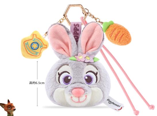 12cm Classic Anime Genuine Zootopia Plush Keychains Small Pendant Bag Hangings Christmas Birthday Gifts For Kids