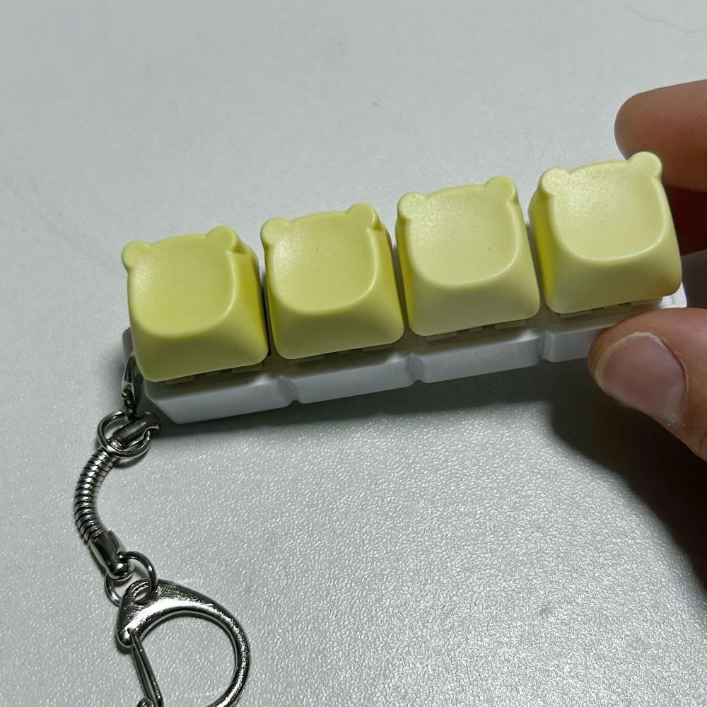DIY Клавиатура Брелок-Фиджет Ключи Кнопка Игрушка-зажим Новая Насадка на Палец Клавиатуры Развлечение