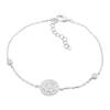 Silver Bracelet with Cubic Zirconia, Product Weight 2.77 G (2192602)