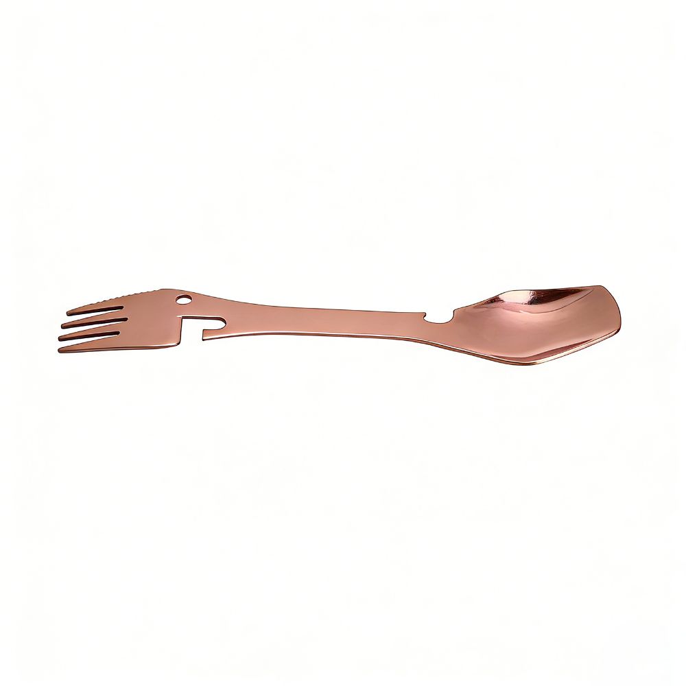 Stainless Steel Spork Fork Spoon Premium Blades Wrench Bottle Opener Wrench Picnic