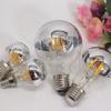 Hot New E27 decorative light ncandescent semi-plated bulb A60 mirror reflection LED filament bulb