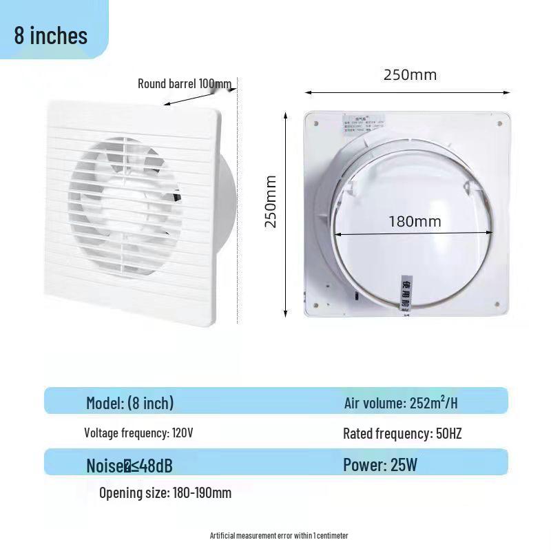 110 В Ouye Вытяжной вентилятор для ванной комнаты - Настенное вентиляционное решение