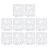 10pcs Stencil Reusable Hollow Glossy PET Template Interesting DIY Card Making Supplies for Craft