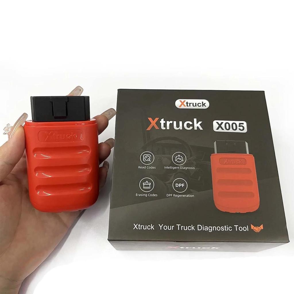 Xtruck X005 Bluetooth Сканер для диагностики грузовиков Прошивка ЭБУ Для чтения и сброса кодов неисправностей, Тест регенерации DPF. для SHACMAN SINOTRUK