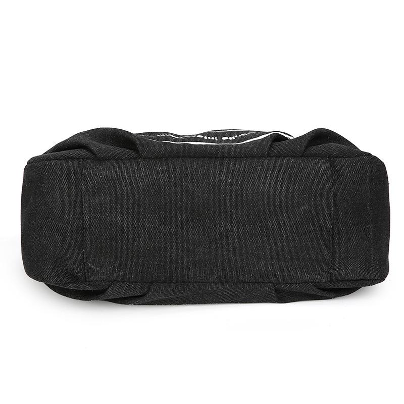 Повседневная холщовая сумка-тоут с регулируемым ремнем, сумка-портфель в винтажном стиле с верхней ручкой и застежкой-молнией, подкладка из полиэстера, сумка через плечо