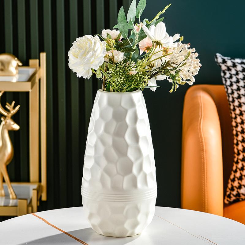 Creative Meteorite Plastic Vase Nordic Unbreakable Plastic Flower Vase Simple Style Room Home Table Modern Decoration Vase