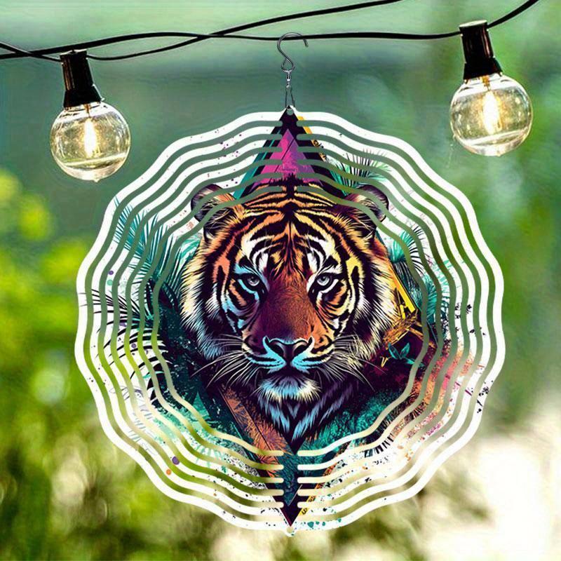 10-дюймовый подвесной ветряной спиннер с крючком на 360 градусов для декора балкона и сада, весенне-летнее уличное украшение