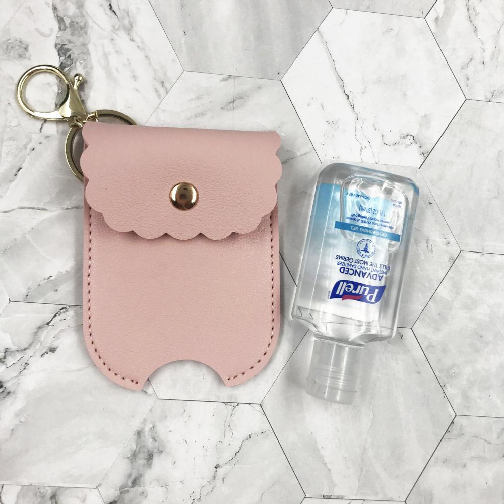 60 мл портативный дезинфицирующий гель для рук с кобурой-брелком, бутылка для путешествий, многоразовая пластиковая бутылка для спирта/дезинфицирующего средства для рук, безопасность