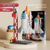 Compatible Space Shuttle Rocket Carrier Building Blocks - Educational Toy for Boys, Ideal Birthday Gift