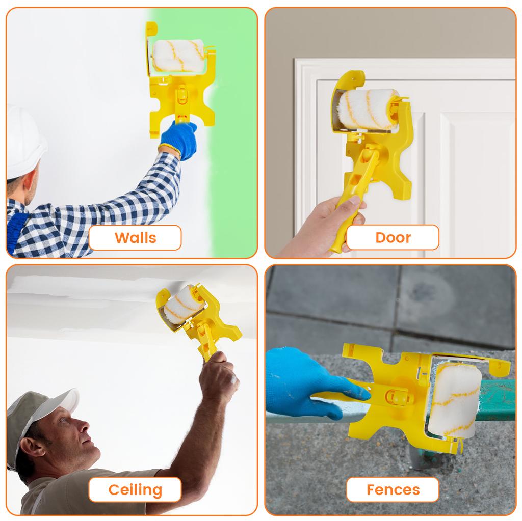 Набор валиков для покраски кромок Пластиковый валик для покраски стен Многофункциональная кисть для покраски дома Ручная кисть для покраски кромок