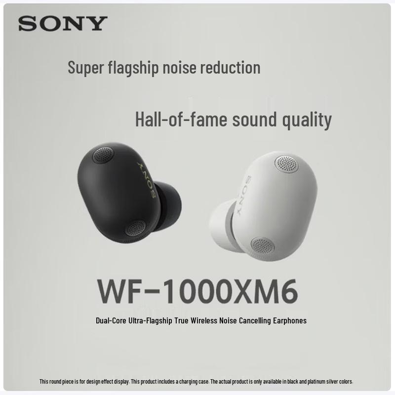 Sony Полностью беспроводные наушники с шумоподавлением WF-1000XM6