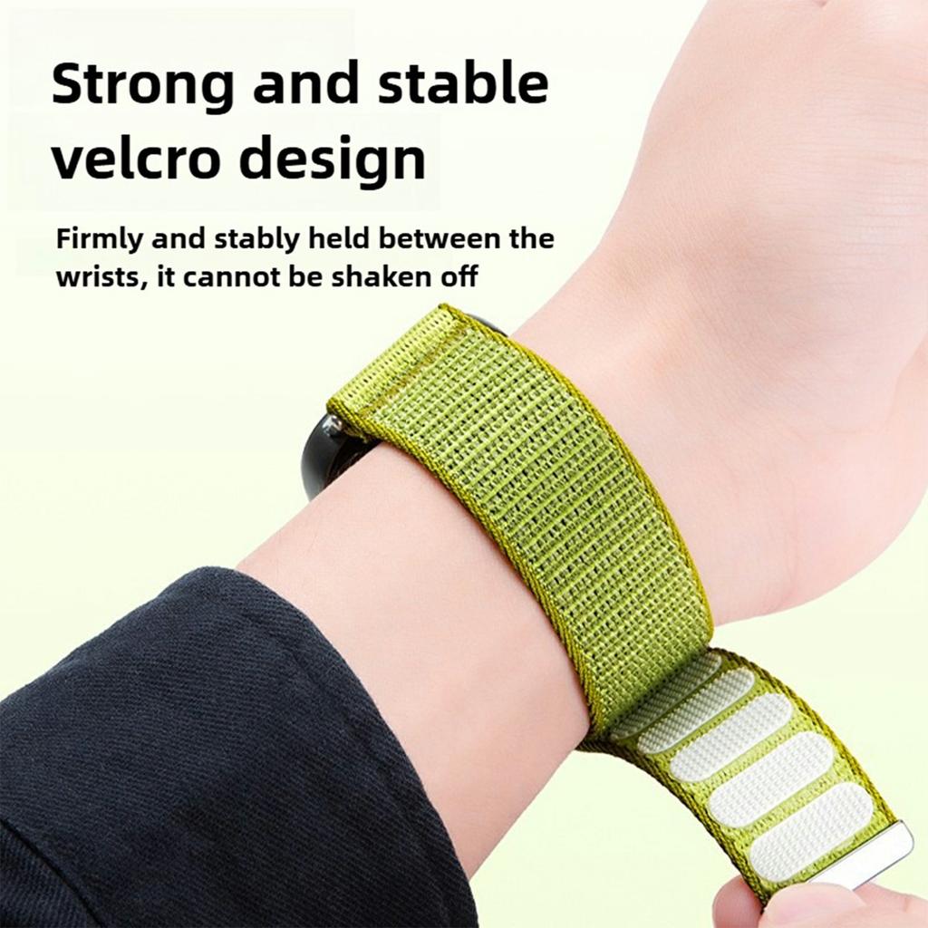 For Samsung Galaxy Watch Ultra (2025) 47mm / Ultra 47mm Watch Band Two-Piece Magic Tape Nylon Woven Wrist Strap