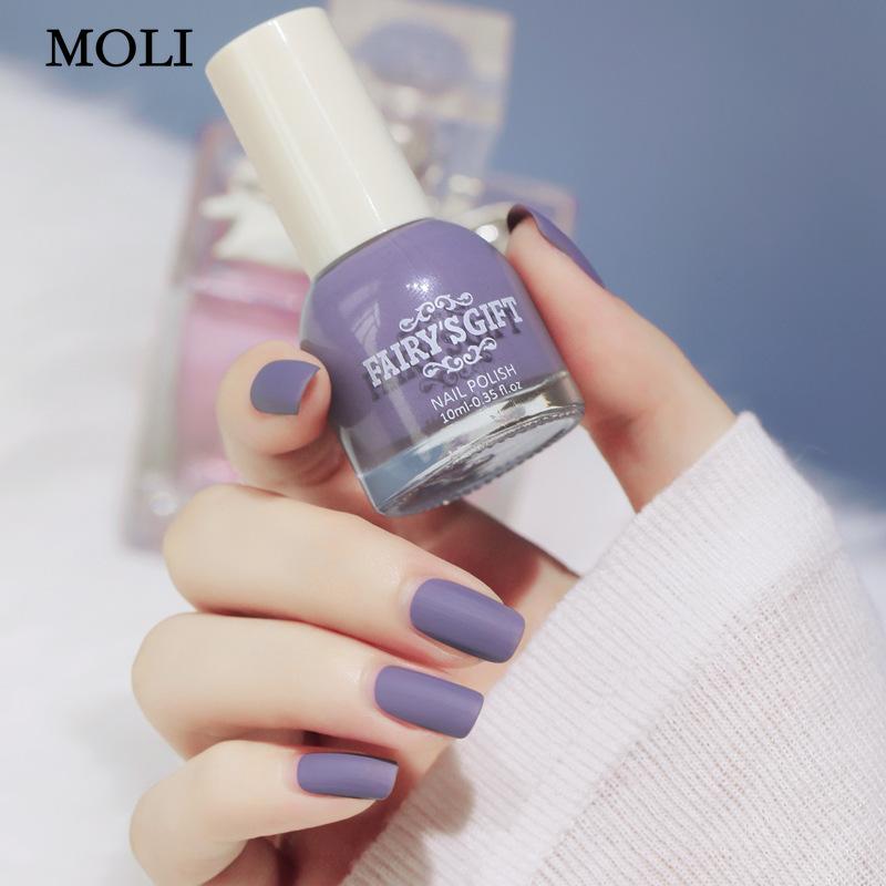 Туманный матовый лак для ногтей Стойкий неотслаивающийся скраб Бесцветная прозрачная эмаль для ногтей без запекания