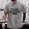 Team Groom T Shirts Future Groom Squad EVG Streetwear Best Man Tshirt Single Farewell Bachelor Stag Party Tees Wedding Y2k Tops
