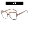 Splicing square glasses frame anti-blue light new glasses frame personalized color contrast fashion flat mirror ins Internet celebrity
