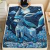 Pokemon Daily Leisure Matching Flannel Blanket, Warm Printed Cover for Furniture Layout and Outdoor Picnic.-TING